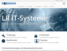Tablet Screenshot of lr-itsysteme.de